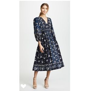 Ulla Johnson Iona Dress - Indigo size 8